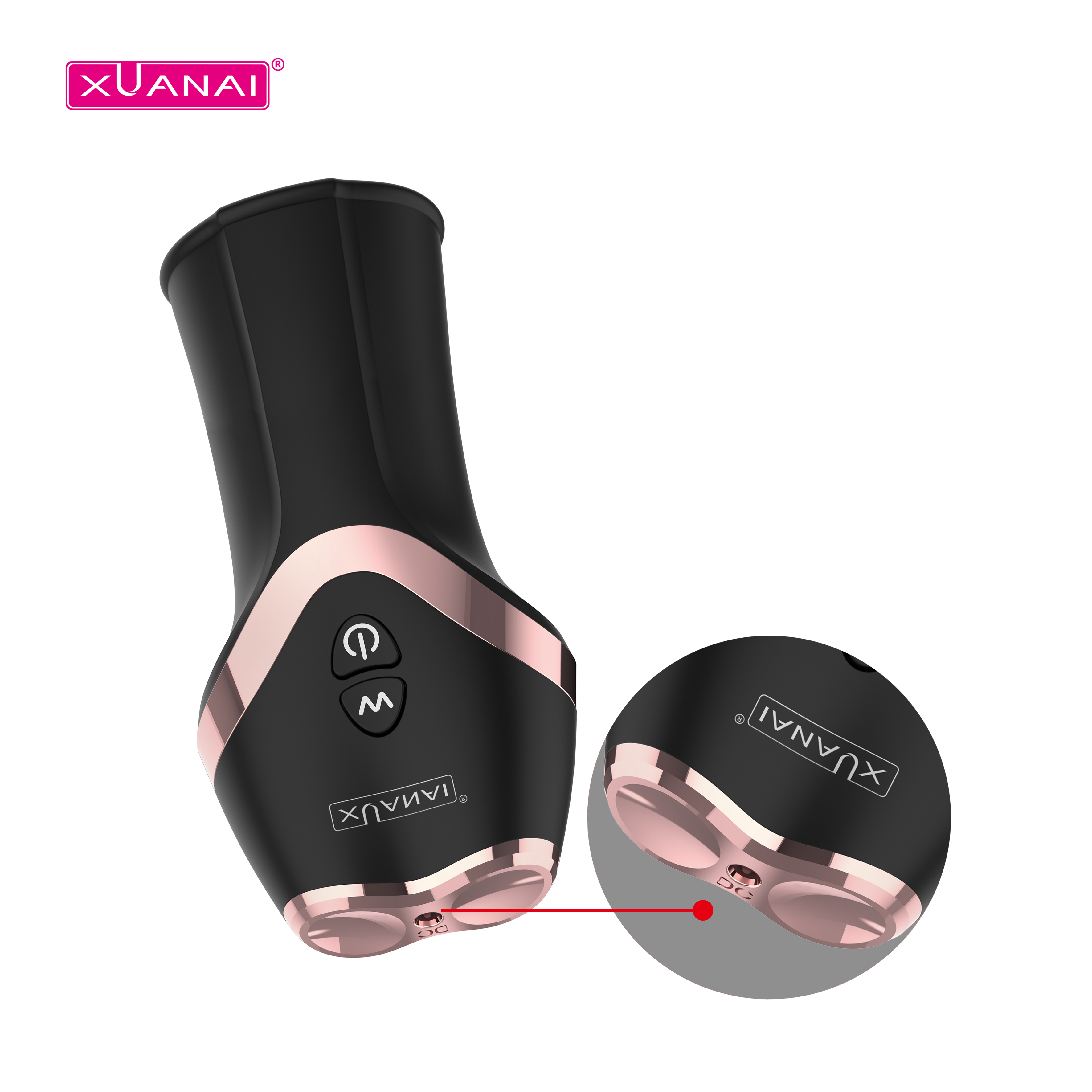 XUANAI Male Masturbator Pennis Delay Trainer Vibrator Delay Ejaculation  Stimulate Glans Vibrating Massager Sex Toys for Men