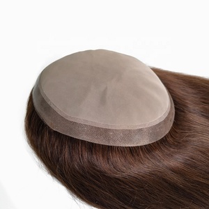 Perruque de <span class=keywords><strong>cheveux</strong></span> <span class=keywords><strong>naturels</strong></span> à Base supérieure en dentelle Mono personnalisée, <span class=keywords><strong>postiche</strong></span>, système de remplacement, Patch de <span class=keywords><strong>cheveux</strong></span> pour femmes - Product Image 4