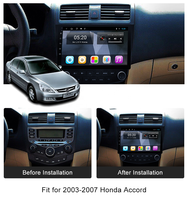 Radio Multimedia con Pantalla Táctil de Navegación para Automóvil Android de 10 Pulgadas con Bluetooth para Honda Accord 7.ª Generación 2003-2007