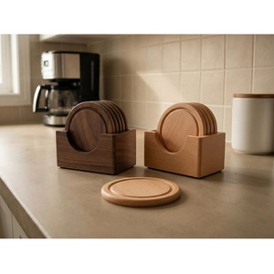 Posavasos de Madera de Primera Calidad para Protección de Mesas de Comedor y Decoración Moderna del Hogar, Disponibles para la Venta - Product Image 1