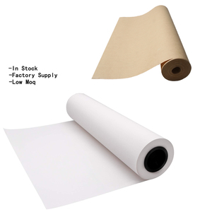 Vente en gros d'emballage personnalisé 80gsm blanc brun couleur PE enduit emballage de tissu rouleau de papier kraft d'emballage artisanal jumbo pour l'emballage - Product Image 1
