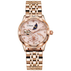 Orologi Meccanici Premium da Donna con Motivo Sole, Luna e <span class=keywords><strong>Stelle</strong></span>, Quadrante in Madreperla, Regalo di Compleanno - Product Image 2