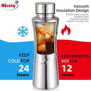 Fabrieks Directe Klassieke 500Ml Roestvrijstalen Vacuümfles Fles Met Handvat Deksel Draagbaar Ontwerp Voor Drinkwater Warm Verkoop - Product Image 5