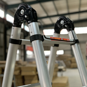 Anta thương mại chất lượng 150kg công suất hiện đại hợp kim nhôm Kính thiên văn thang đa năng gấp thiết kế cho các tòa nhà văn phòng - Product Image 5