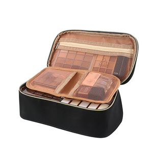 Bolsa de Almacenamiento Portátil de Gran Capacidad, Material de Cuero PU, Multifuncional, con Compartimentos - Product Image 4