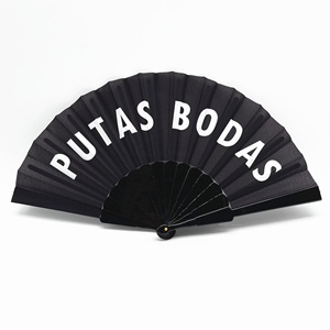 Dày vải tay fan hâm mộ tùy chỉnh nhựa tay Fan xử lý Gậy Quạt tre - Product Image 1