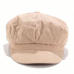 Wholesale 8 Panels Corduroy Newsboy Cap Casquette Hat Women Lady <b>Beret</b> - Product Image 6
