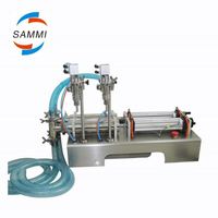 Machine de dosage de liquide volumétrique semi-automatique à double tête de remplissage par piston, 10-5000 ml