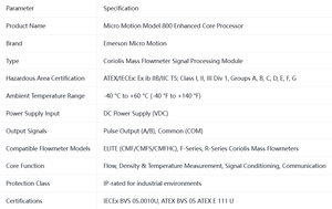 Procesador Rosemounts Motion 800 de 8.ª Generación con Certificación ATEX/Ex Ib IIB/IIC Clasificación T5/Adaptado a Zona 1/21/Clase I Div1 - Product Image 4