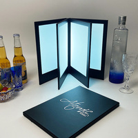 Menu électronique LED RICHSHINING A4 A5 2 pages 3 pages 4 faces 6 faces pour bar à vin, discothèque, plats, KTV, liste de thés, fournitures de fête