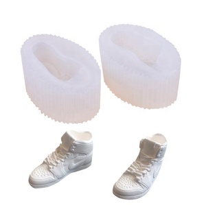 Mini moule en silicone pour chaussures AJ, moule à chaussures en plâtre fait main, moule à bougie, 2 pièces/ensemble - Product Image 1