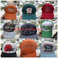 HN0001 Gorros deportivos de Hip Hop para hombre personalizado 3D bordado de alta calidad Algodón espuma papá malla béisbol red gorras de camionero sombreros