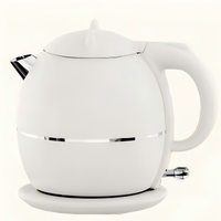 Bouilloire Électrique Sans Fil en Acier Inoxydable 1,8 L avec Protection d'Arrêt Automatique, Base Rotative à 360 Degrés, Protection Anti-Ébullition à Sec pour Usage Domestique