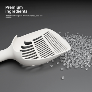 พลั่วตักอุจจาระสัตว์เลี้ยงพลั่วตักทรายแมวพลาสติกมีรูเล็กๆพลั่วเหมืองมูลสัตว์20L พื้นที่ด้านในพลั่วตักทรายแมว - Product Image 5