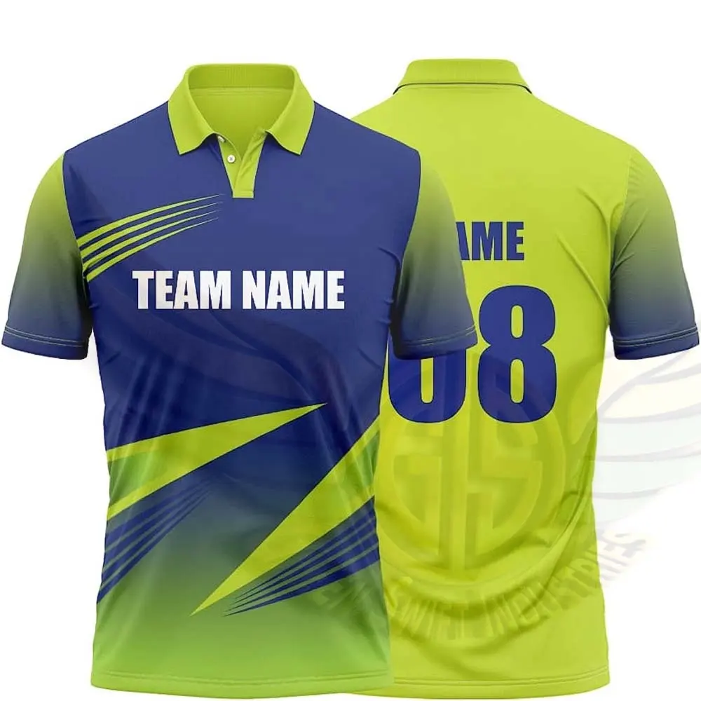 Digital Sublimation Cricket Jersey Custom Wholesale Cheap Sport Clothing Men's Cricket Uniform Cricket Shirts BY GREEN SWIFT IND