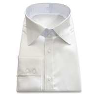 Kemeja Pria Formal Oxford 100% Katun, Ukuran Sesuai Pesanan, Perawatan Mudah, Kerah Tinggi, 2 Kancing, Lengan Panjang