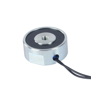 小型電磁磁石H2510Dc 12v 24v保持力5kg小型円形 - Product Image 1