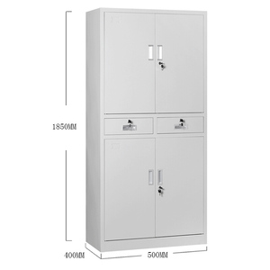 Knock Down Cấu Trúc Thép Locker 4 Cửa File Lưu Trữ Nội <span class=keywords><strong>2</strong></span> Middle <span class=keywords><strong>Drawer</strong></span> Kim Loại Văn Phòng Đầy Màu Sắc Hồ Sơ Nội Các - Product Image 3