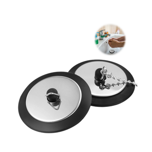 Bouchon de vidange d'égout anti-odeur et résistant à la corrosion avec chaîne, produit de quincaillerie - Product Image 1