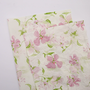 Floral Pattern Tissue <b>Paper</b> <b>Biodegradable</b> Uncoated Digital Printing Gift Craft Packaging Material Style Gift Packaging DIY - Product Image 1