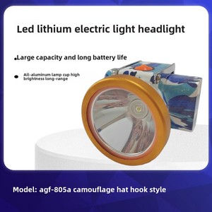 Waterproof <strong>Explosion</strong>-<strong>Proof</strong> Rechargeable LED Helmet <strong>Headlamp</strong> Long-Lasting Lithium Ion Battery Camouflage Miner's Lamp - Product Image 5