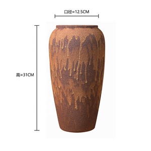 Vase à fleurs en céramique pour le sol et la table Vase contemporain à haute température pour décor artistique étanche pour l'intérieur et l'extérieur Vases de <span class=keywords><strong>cimetière</strong></span> - Product Image 5