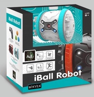 Haustier Iball A.I. Programmierbarer Roboter Automatisch Rollendes USB-Aufladbares Interaktives Katzen- und Hundespielzeug