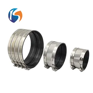 Factory direct rubber drain pipe coupling a type no hub hose clamp