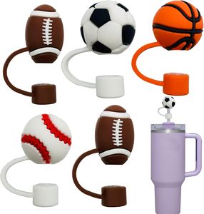 Capuchons de paille anti-poussière multi-designs en silicone/PVC de 10 mm compatibles avec les gobelets Stan Ley de 20, 30 et 40 oz - Product Image 1