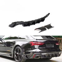 Lèvre de pare-chocs arrière en fibre de carbone sèche RS6 pour Audi RS6 A6 C8 Avant Wagon 4 portes 2019-2021
