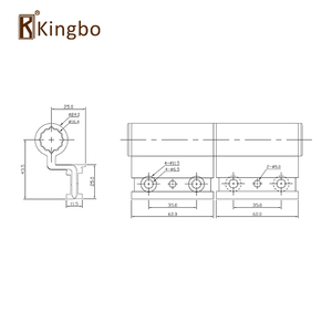 Bisagra pivotante de <span class=keywords><strong>aluminio</strong></span> para ventana y puerta, precio de fabricante de fábrica ajustable, bisagra de puerta resistente de alta calidad - Product Image 6