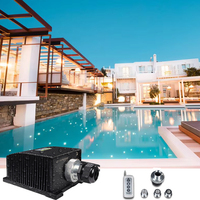 Kit d'éclairage LED DMX 20W RGBW en aluminium pour plafond étoilé à fibres optiques pour chambre et voiture