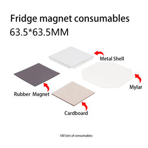 63.5*63.5 2.5 Inch Foto Vierkante Knop Badge Koelkast Magneet Maken <span class=keywords><strong>Machine</strong></span> Koelkast Magneet Vierkante Knop Badge Maken Machines - Product Image 5