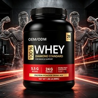 Poudre de Protéine de Lactosérum OEM ODM pour le Sport et la Nutrition, BCAA pour la Croissance Musculaire, Compléments Nutritionnels Sportifs