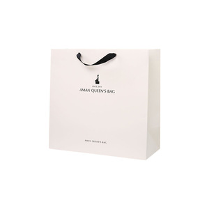 Wholesale Luxury Art Paper Bags with Ribbon Bowknot Handle Customized Design Recycled Materials for Shopping with Your Logo - Product Image 2