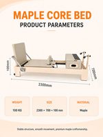 Machine de Pilates Reformer à Noyau en Bois d'Érable, Prix Fabricant, Équipement d'Entraînement de Yoga et de Pilates