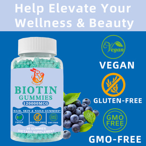 Gummies de Biotine en Gros pour Usines avec Vitamine B12 : Améliore la Hydratation et la Jeunesse de la Peau, Compléments Alimentaires à Base de Plantes - Product Image 2