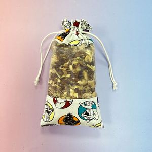 Sacs en coton et ramie à cordon de serrage imprimés 10x15cm, sachets en organza pour fenêtre, sachets de lavande pour le thé, le café, les herbes, le stockage - Product Image 2