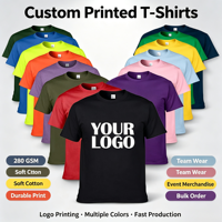 T-shirt personnalisé OEM ODM unisexe à col rond et manches courtes, t-shirt vierge avec logo personnalisé, motif personnalisé, impression graphique personnalisée