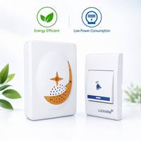 Timbre Inalámbrico de Alta Calidad con 32 Melodías, Función de Luz y Música, Timbre para Puerta de Casa, Apartamento, Exterior, Enchufe para Reino Unido, Estados Unidos y la Unión Europea, Funciona con Batería