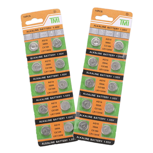 TMI Alkaline Coin Cell Button <b>Battery</b> AG10 389A LR1130W 1.55V 10Pcs For <b>Watch</b> Calculator - Product Image 2