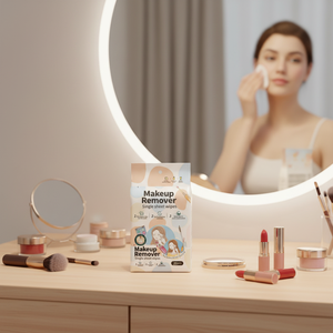 Lingettes démaquillantes en sachet individuel, marque privée, 20 paquets, logo personnalisé OEM, lingettes démaquillantes à l'<span class=keywords><strong>eau</strong></span> <span class=keywords><strong>micellaire</strong></span> - Product Image 4