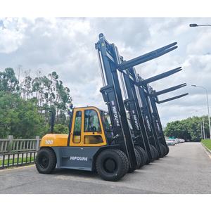 מלגזה דיזל 10 טון, מנוע Hifoune עם תקני CE, ISO ו-EPA, מלגזה דיזל בעלת 3 שלבים, תורן 4.5 מטר, לעבודה כבדה, למכירה - Product Image 1