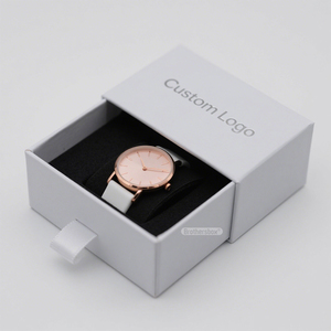 Luxury OEM ODM Custom Logo Ladies Watch Packaging <b>Box</b> Handmade Cardboard Magnetic Gift <b>Box</b> with Ribbon - Product Image 2