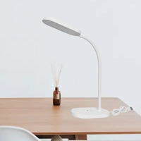 Lampe de table LED moderne à courant continu avec chargeur sans fil, écologique, en PC, à intensité variable en 3 niveaux, commande tactile, veilleuse de lecture 16/70/160LM