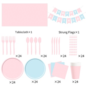 ชุดจานกระดาษสำหรับงานเลี้ยงวันเกิดหลากสีสันรูปทรงพิเศษสั่งทำจากโรงงาน DAMAI จานกระดาษสีพื้นแบบใช้แล้วทิ้ง - Product Image 5