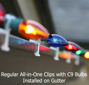 Facile da installare e smontare tutto In uno In plastica luce di natale Clip universale grondaia e scandole Clip per C7 <span class=keywords><strong>C9</strong></span> e Mini luce - Product Image 6