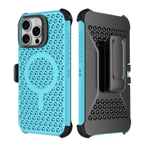 Coque de téléphone antichoc en TPU et PC, design armure, magnétique, avec trou pour la caméra, pour <span class=keywords><strong>iPhone</strong></span> 16 <span class=keywords><strong>Pro</strong></span> Max – Nouvelle collection de luxe en gros - Product Image 1