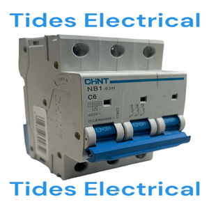 Nouveau disjoncteur tripolaire MCB 6A Type C C6 NB1-63H 179877 en stock dans l'entrepôt - Product Image 1