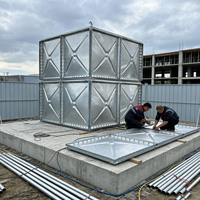 Réservoir d'eau modulaire galvanisé enterré souterrain avec revêtement anti-corrosion pour maximiser l'espace d'utilisation du terrain